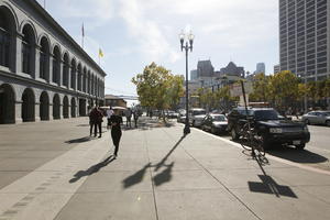 afternoon, California, day, eye level view, pavement, San Francisco, street, summer, sunny, The United States, urban