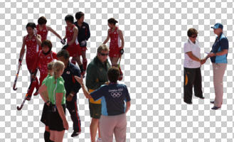 cutout, cutout groups, cutout people, day, elevated, group, people, sport, sporty, standing, summer, sunny