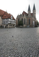 afternoon, Braunschweig, church, day, Deutschland, eye level view, house, natural light, Niedersachsen, pave, pavement, square, summer