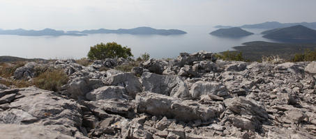 autumn, Croatia, day, elevated, eye level view, mountain, rocks, seascape, sunny