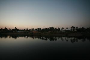 clear, dusk, East Timor, Egypt, Egypt, eye level view, river, river Nile, sky, sunset, vegetation