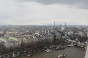 aerial view, city, day, England, London, river, spring, sunny, The United Kingdom, urban