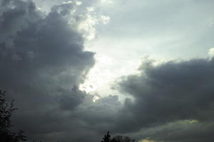 below, cloud, cloudy, day, elevated, England, eye level view, godrays, London, park, sky, The United Kingdom