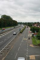 car, day, elevated, England, guardrail, London, natural light, road, The United Kingdom, vegetation