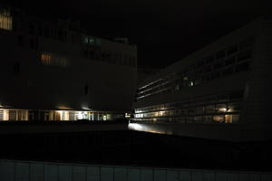 artificial lighting, building, building, city, Croatia, eye level view, housing block, night, residential, spring, Zadar, Zadarska