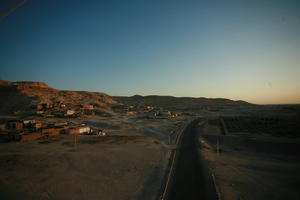 aerial view, desert, dusk, East Timor, Egypt, Egypt, road