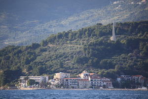 coastline, Croatia, day, eye level view, Makarska, mountain, seascape, Splitsko-Dalmatinska, summer, tree, vegetation, woodland