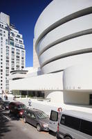 building, car, day, elevated, facade, Guggenheim Museum, Manhattan, New York, street, sunny, The United States