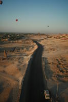 aerial view, desert, dusk, East Timor, Egypt, Egypt, road