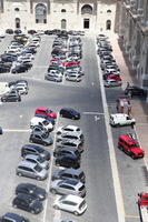 above, car, city, day, elevated, Italia , Lazio, parking, Rome, summer, sunny, urban