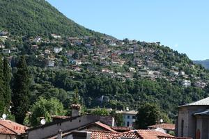 bright, chimney, Como, day, direct sunlight, eye level view, hill, Italia , Lombardia, summer, sunny, village