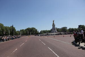 crowd, day, England, eye level view, London, people, spring, standing, street, sunny, The United Kingdom