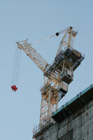 below, crane, day, diffuse, diffused light, England, London, summer, The United Kingdom