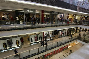 artificial lighting, elevated, indoor lighting, interior, Krakow, Malopolskie, Poland, shop, shopfronts, shopping centre