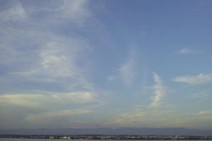 blue, Cirrostratus, cloud, cloudy, Croatia, day, evening, eye level view, open space, sky, summer, Zadarska