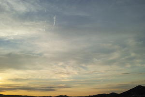 blue, Cirrus, cloud, Croatia, dusk, evening, eye level view, natural light, open space, sky, summer, sunset, Zadarska