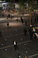 above, artificial lighting, asian, crowd, Fukuoka, Fukuoka, Japan, night, people, spring, square