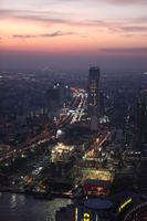 artificial lighting, cityscape, elevated, night, outdoor lighting, Thailand