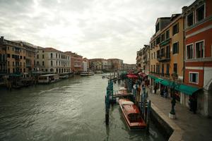 boat, building, canal, day, elevated, Italia , overcast, transport, Veneto, Venice