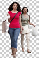 casual, caucasian, couple, cutout, cutout couples, cutout people, day, diffuse, diffused light, eye level view, female, front, shopping, summer, walking, woman