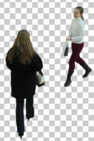 back, caucasian, couple, cutout, cutout couples, cutout people, day, diffuse, diffused light, elevated, family, people, walking