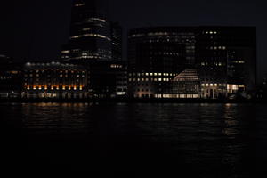 building, city, city, city lights, cityscape, England, evening, eye level view, London, river, riverbank, spring, The United Kingdom, urban