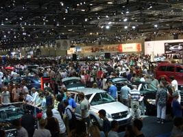 artificial lighting, casual, ceiling, crowd, elevated, England, exhibition, interior, London, people, The United Kingdom