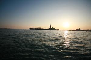 architecture, day, dusk, eye level view, Italia , seascape, sky, sun, sunset, Veneto, Venice