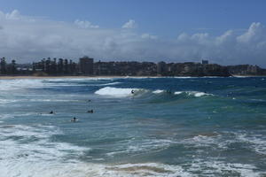 Australia, beach, day, eye level view, New South Wales, people, seascape, summer, sunny, swimming, Sydney