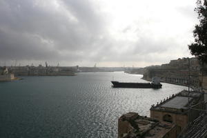 autumn, day, elevated, harbour, Malta, Malta, natural light, seascape, ship