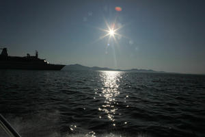 clear, coastline, Croatia, dusk, eye level view, seascape, sky, sun, Zadar, Zadarska