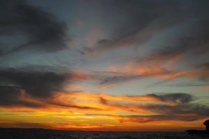 cloud, cloudy, Cumulus, dusk, dusk, evening, eye level view, natural light, open space, summer, sunset, sunset, Zadarska