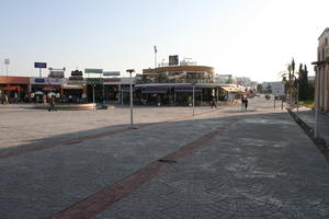 Agadir, autumn, building, day, eye level view, Morocco, retail, shop, square, sunlight, sunny, sunshine