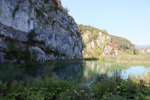 bush, Croatia, day, eye level view, group, Karlovacka, lake, mountain, people, reed, tourist, tree, vegetation