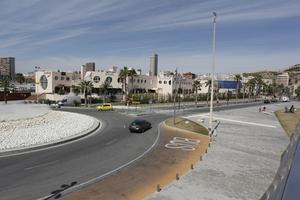 Alicante, car, day, elevated, natural light, pavement, roundabout, Spain, street, sunny, Valenciana