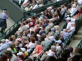 crowd, day, elevated, England, people, summer, tennis court, The United Kingdom, Wimbledon