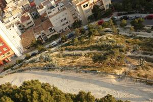 Alicante, bush, cityscape, dusk, elevated, path, Spain, Valenciana, vegetation