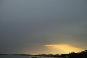 Croatia, day, evening, eye level view, godrays, Nimbostratus, open space, overcast, overcast, sky, summer, sunlight, Zadarska