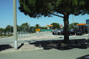 Antibes, day, eye level view, France, France, parking, sign, vegetation