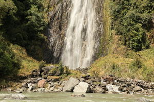 day, eye level view, summer, sunlight, sunny, sunshine, waterfall