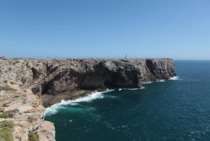 cliffs, day, elevated, looking down, open space, Portugal, Portugal, rocks, Sagres, seascape, shore, summer, sunlight, sunny, waves