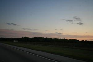 dusk, eye level view, Florida, Miami, road, sky, sunset, The United States