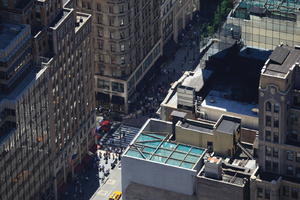 building, cityscape, day, elevated, Manhattan, New York, roof, street, sunny, The United States