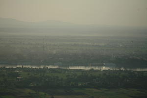 aerial view, dusk, East Timor, Egypt, Egypt, palm, river, tree, vegetation