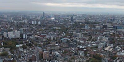 aerial view, city, day, diffuse, diffused light, England, London, overcast, The United Kingdom, urban, winter