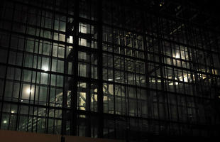 artificial lighting, below, facade, glass, Italia , Lazio, night, Rome