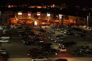 artificial lighting, car, elevated, England, London, night, parking, The United Kingdom