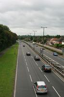 car, day, elevated, England, grass, guardrail, London, natural light, road, The United Kingdom, vegetation