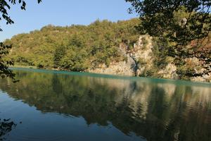 bush, Croatia, day, eye level view, Karlovacka, lake, mountain, sunny, tree, vegetation