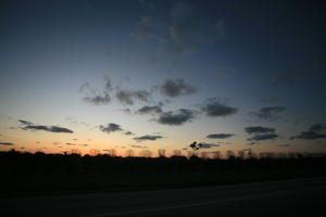 cloud, dusk, eye level view, Florida, Miami, road, sky, sunset, The United States